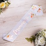 Personalized Mummy To Be Sash Floral Baby Shower Sash