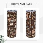 Personalisierte bunte Näherin Crafter Edelstahl Becher Geschenk für sie