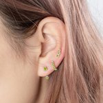 Personalized Birthstone Ear Studs Set of 3 Gifts for Her