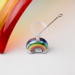 Collier Personnalisé avec Prénom Gravé Collier Commémoratif Urne de Cendres Arc-en-ciel Empreinte de Patte Cadeau pour Amoureux des Chiens Chats