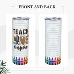 Gepersonaliseerde Tumbler voor leraren Teach Love Inspire