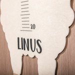 Personalised Animal Height Growth Chart for Children