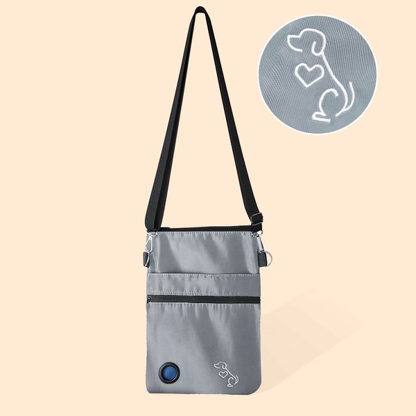 Personalized Dog Treat Pouch Waterproof Bag with Shoulder Strap and Poop Bag Holder