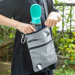 Personalized Dog Treat Pouch Waterproof Bag with Shoulder Strap and Poop Bag Holder