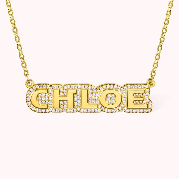 Personalised Bar Name Necklace Gift for Women