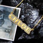 Personalised Bar Name Necklace Gift for Women