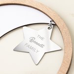 Personalisierte große Bären und Jungen Holzschild für Familie Dekoration