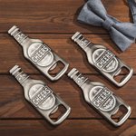 Décapsuleur magnétique en forme de bouteille avec texte Fête de mariage Cadeau de fête des pères pour homme