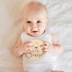 Personalized Set of 12 Classic Winnie The Pooh Baby Monthly Milestone Cards