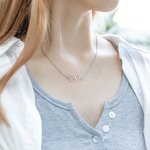 Chaîne avec Prénom Personnalisé Collier de Patte de Chien Cadeau d'Anniversaire pour les Amoureux des Animaux de Compagnie