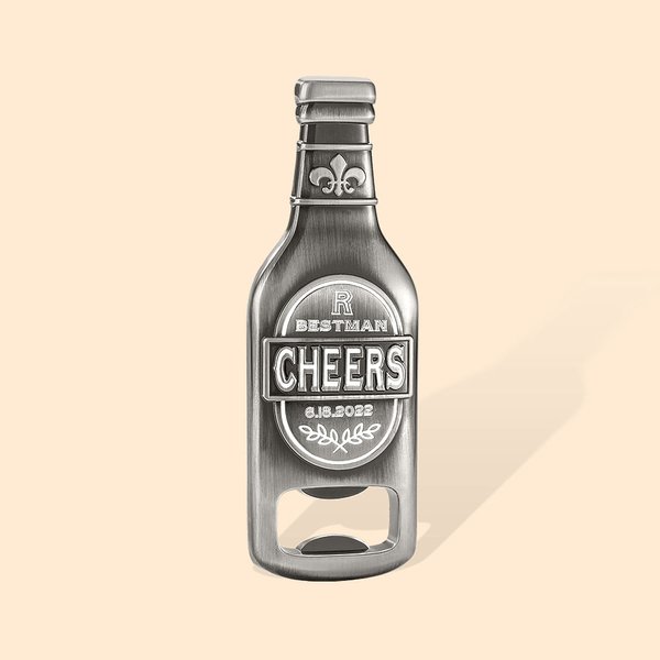 Décapsuleur magnétique en forme de bouteille avec texte Fête de mariage Cadeau de fête des pères pour homme