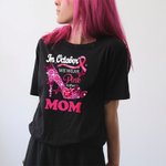 Personalisierte Im Oktober tragen rosa für meine Mutter Brustkrebs-Bewusstsein T-Shirt