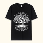 Personalisierte Our Roots Run Deep Our Love Runs Deeper Familientreffen Baum-T-Shirt
