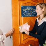 Personalized Metal Sewing Room Sign Wall Decor