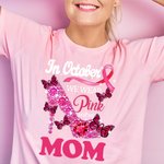 Personalisierte Im Oktober tragen rosa für meine Mutter Brustkrebs-Bewusstsein T-Shirt