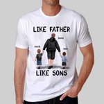 Personalized Like Father Like Children Family Shirt Hoodie Sweatshirt Father's Day Christmas Thank You Gift for Dad