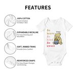 Personalized Classic Winnie The Pooh Short Sleeve Baby Onesie With Name