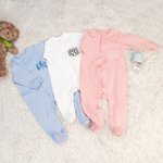 Personalized Baby Romper with Embroidery Name Coming Home Outfit Onesies