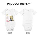 Personalized Classic Winnie The Pooh Short Sleeve Baby Onesie With Name