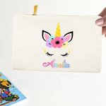 Personalised Fantasy Unicorn Pencil Case Back to School Gift for Kids