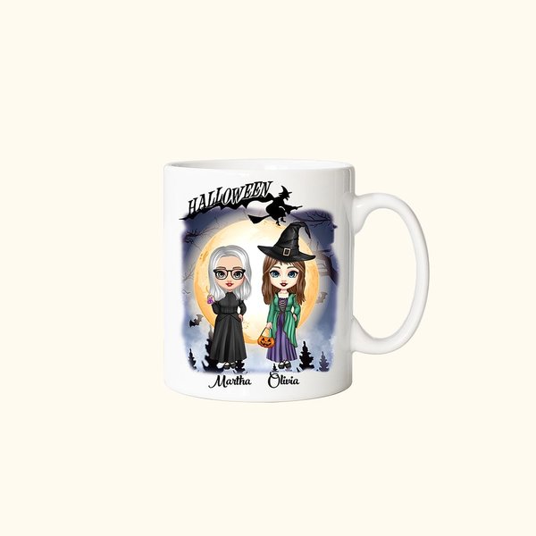 Taza personalizada de Halloween Cuando estamos juntos todas las noches son Halloween