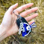 Personalized Jeep Wave Grille Name Keychain Gift for Car Lover