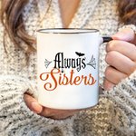 Halloween Personalizado Siempre Hermanas Taza 10 oz Mejor Amigo Regalo