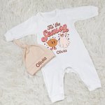Conjunto personalizado Tis the Season Baby Romper 1st Halloween Outfit Set