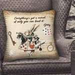 Personalized Alice in Wonderland Cushion Cover for Kid Gift