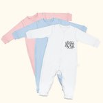 Personalized Baby Romper with Embroidery Name Coming Home Outfit Onesies