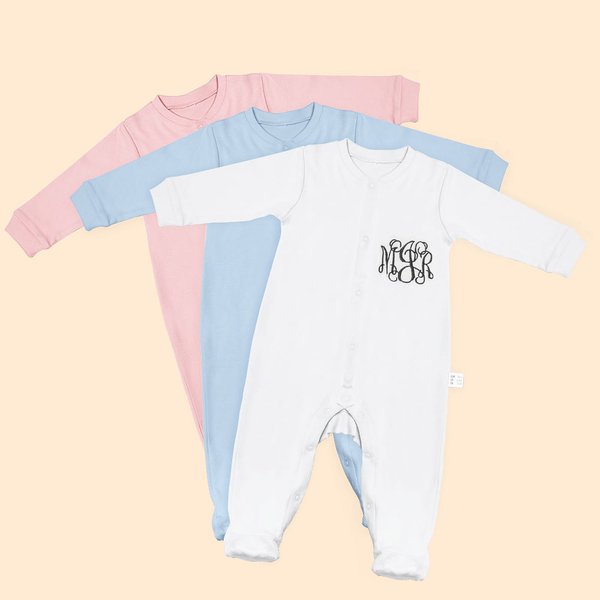 Personalized Baby Romper with Embroidery Name Coming Home Outfit Onesies