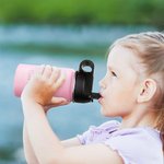 Personalized Stainless Steel Insulated Kids Water Bottle with Straw Lid 12 Ounces Christmas Gift