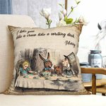 Personalized Alice in Wonderland Cushion Cover for Kid Gift
