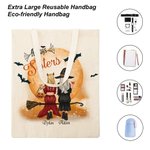 Personalisierte Halloween immer Schwestern Canvas Tasche