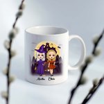 Taza personalizada de Halloween Cuando estamos juntos todas las noches son Halloween