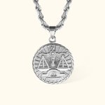 Collier à Personnaliser avec Constellation Plaque Vintage en Relief Cadeau pour Homme