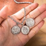 Collier à Personnaliser avec Constellation Plaque Vintage en Relief Cadeau pour Homme