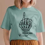 Personalisierte Ring Finger Braut Shirt für Hochzeitsparty Bachelorette Party