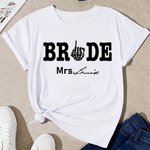 Personalisierte Ring Finger Braut Shirt für Hochzeitsparty Bachelorette Party