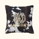 Personalised Faux Fur Cushion Home Decor Cow Cushion Throw Pillow