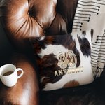 Personalised Faux Fur Cushion Home Decor Cow Cushion Throw Pillow