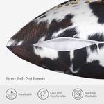 Personalised Faux Fur Cushion Home Decor Cow Cushion Throw Pillow