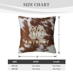 Personalised Faux Fur Cushion Home Decor Cow Cushion Throw Pillow