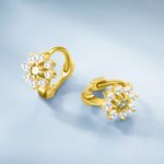 Personalisierte Sterling Silber Hoop-Ohrringe mit Geburtsstein Muttertag Geburtstag Geschenke für sie