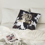 Personalised Faux Fur Cushion Home Decor Cow Cushion Throw Pillow
