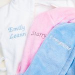 Peignoir Bébé en Polaire Personnalisés avec Nom Brodé Vêtements de Nuit Oreilles d'Ours Linge Bon pour la Peau Cadeau pour Nouveau-Né Nouvelle Maman