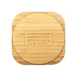 Personalisiertes drahtloses Ladegerät aus Holz mit eingraviertem Foto