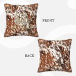 Personalised Faux Fur Cushion Home Decor Cow Cushion Throw Pillow