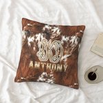 Personalised Faux Fur Cushion Home Decor Cow Cushion Throw Pillow