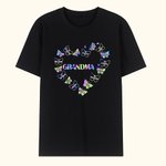 Personalised Heart Leopard Pattern Butterflies T-shirt and Hoodie